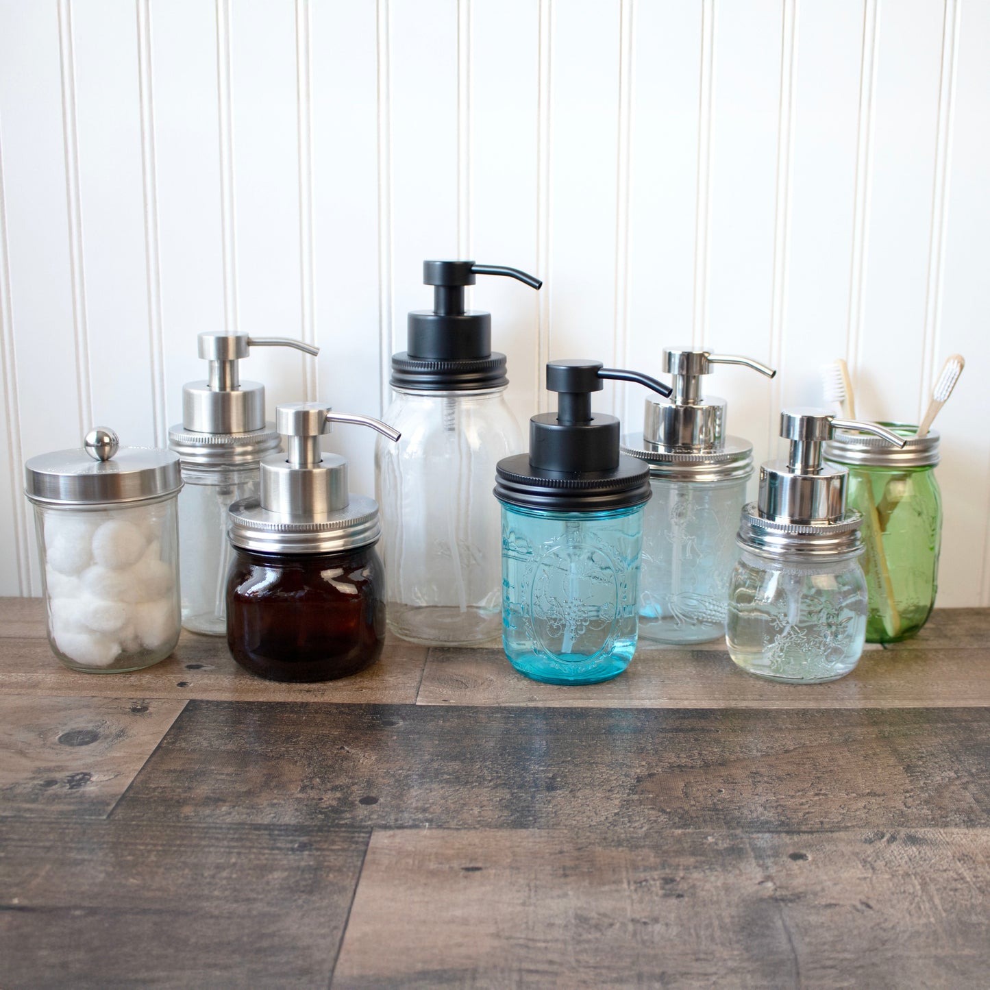 Foaming Soap Pump Dispensers for Regular Mouth Mason Jars