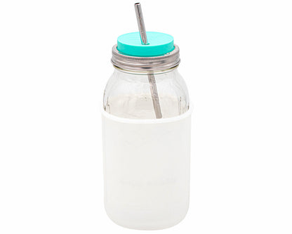 Silicone Sleeve for Half Gallon 64oz Mason Jars