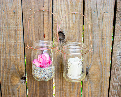 Copper Wire Handles for Mason Jars 6 Pack