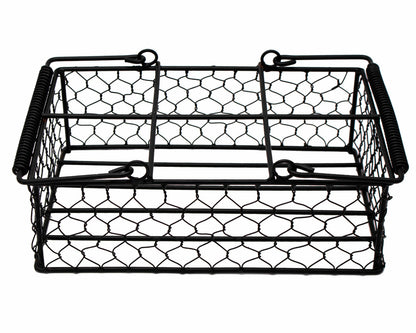 Chicken Wire Caddy for 6 Pint Mason Jars