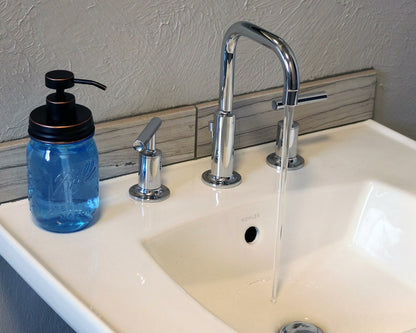 Oil Rubbed Bronze Soap Pump Lid Kit for Regular Mouth Mason Jars