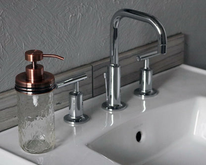 Vintage Copper Soap Pump Lid Kit for Regular Mouth Mason Jars