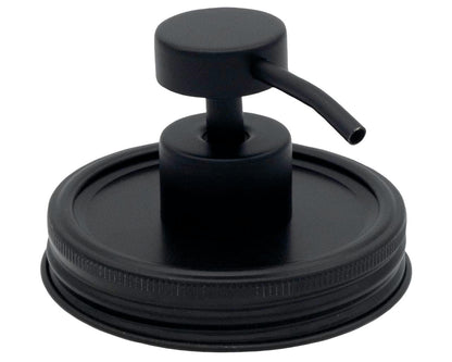 Matte Black Soap Pump Lid Kit for Mason Jars