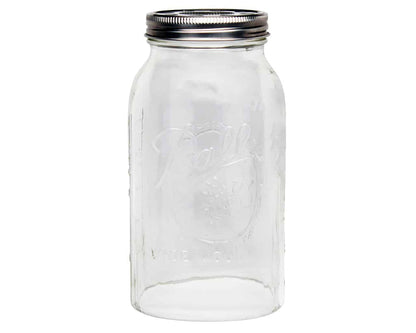 Hand Cut Open Bottom Mason Jar for Lighting Shade or Crafts