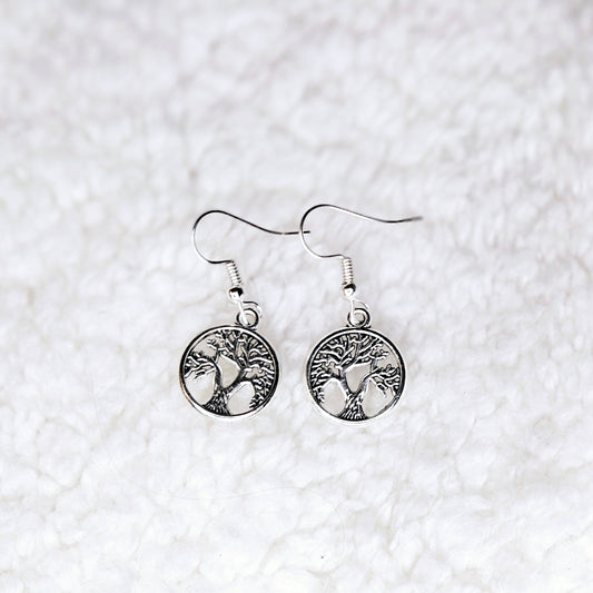 Signature "For the Trees" Petite Silver Earrings - Plants 5 Trees