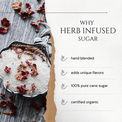 Cranberry Sage infused artisan culinary sugar